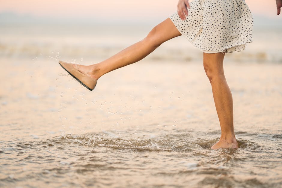 Schuhe passend zu langer Kleiderwahl